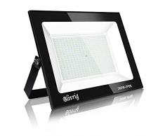 faretto led da esterno,Blivrig 300W faretti led esterno,30000LM Fari di sicurezza,Lampada Luce Potente,faro led Impermeabile IP66, Giardino ,per garage,parcheggio,patio,strade (Bianco caldo, 300W)
