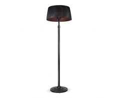 SUNSTAR PATIO HEATER - Lampada riscaldante alogena da esterni, Stufa da esterno per terrazza, stufa alogena, radiatore, 1000 W - 2000 W, IP34, design esclusivo sotto forma di lampada (Nero)
