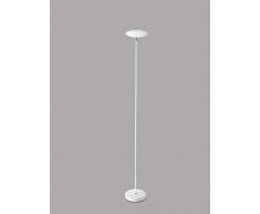 PERENZ Lampada LED a Piantana in Metallo Bianco Altezza 180 cm Diametro 25 cm Diffusore orientabile LED integrato 18W 1400 Lumen 3000K