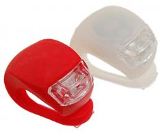 TEMPO DI SALDI Kit Di 2 Luci Led Per Bicicletta Di Sicurezza Bici Anteriore E Posteriore Bike