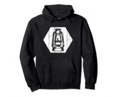 Lanterna retrò Lampada a olio vintage Felpa con Cappuccio