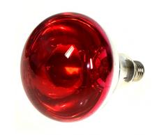 LAMPADA INFRAROSSI 150W ROSSA E27 / RISCALDAMENTO PULCINI E ALTRI ANIMALI