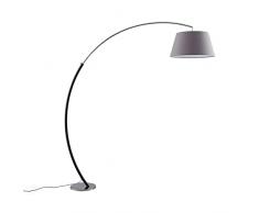 Lampada da terra Evelyna (Moderno) colore Grigio, in Tessuto ad es. Cucina (1 luce, E27) di Lucande | lampada ad arco, lampada da pavimento