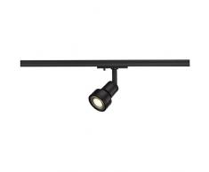 SLV monofase, Spot LED, faretto, Lampada a soffitto, Sistema a binari, Illuminazione da Interno / GU10, 50 W, Puri QPAR51 50W Nero Opaco