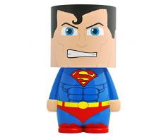 Look Alite Dc Comics Superman Lampada LED da Scrivania con Funzionamento A Batteria O Micro USB, Multicolore, 25 x 13 x 13 cm