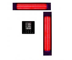B-Ware InfraROTmed - Faretto a infrarossi da 500 W + 1 x 1300 W di controllo del calore profondo a spettro completo per sauna e cabina a infrarossi