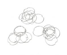 20 clip a molla per il fissaggio di lampadine, per faretti ad incasso MR16 GU10 da 50 mm