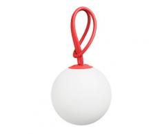 Fatboy® Bolleke Rosso | Lampada a Sospensione LED per interni ed esterni | Senza Fili | Ricaricabile con USB