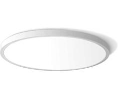 Brisplen Plafoniera LED Soffitto 24W 5000K 30 cm 2400LM Luce Natural IP44 Sottile Plafoniere per per la Cameretta Cucina Bagno Ufficio Corridoio Balcone Garage Lampada da Soffitto Rotonda