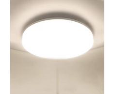 Ketom Plafoniera LED Soffitto Moderna 48W Plafoniere da Soffitto Bianco Naturale 4500K Ultra Magro Pannello LED Rotondo Ø30CM 4320LM Lampada da Soffitto per Corridoio, Bagno, Camera da letto