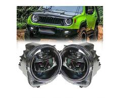 Fari Anteriori Per Jeep Per Renegade 2015-2021 Fari Auto Fari LED DRL Luci Di Marcia Bi-Xenon Fascio Angel Eyes Lampada Frontale Fari