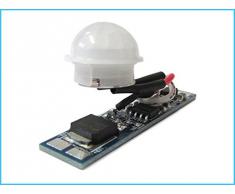 LEDLUX Sensore Di Movimento PIR Rilevatore Di Presenza 12V 24V 8A Per Profilo Alluminio Barra Led