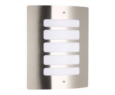 Brilliant, Lampada a parete da esterni, 1x E27, max. 60 W, in metallo/plastica