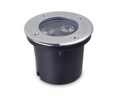 FARETTO INCASSO LED DA ESTERNO SEGNAPASSO CALPESTABILE IP65 3 POWERLED 3W NEW