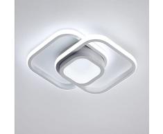 Toolight Plafoniera LED, Lampada da Soffitto Moderna 32W 1700LM, Lampadario Acrilica Quadrata 6500K per Camera da Letto Soggiorno Balcone Corridoio