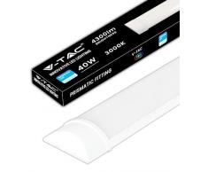 V-TAC Plafoniera LED Lineare da Soffitto 120 CM - 40W - Chip Samsung - Lampada Rettangolare 4300 Lumen IP20 per Parete, Garage, Negozio - Tubo LED - Luce 3000k Bianca Calda