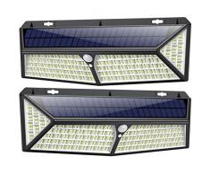 kilponen Luce Solare Led Esterno 430 LED 【USB Ricaricabile & 3500 Lumen】 Lampade Solari a Led da Esterno di Movimento 270º Illuminazione 4400mAh Luci Solari Impermeabile IP65 per Esterno