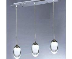 LMDH Moderno Cristallo Pioggia Goccia lampadario a Sospensione Illuminazione plafoniere per Sala da Pranzo Bagno Camera da Letto Soggiorno Ristorante Portico