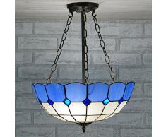 Da sala da pranzo, colore: blu Tiffany-Lampadario a sospensione, modello Mediterraneo europea per la camera da letto, soggiorno Lampada a sospensione
