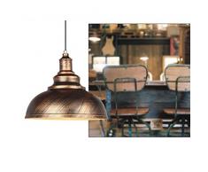Vintage Metal Finish lampada da soffitto a sospensione E27 attacco Edison Style Light Fixture di 3 colori disponibili bronzo