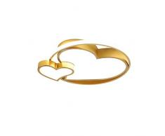 LXJ Plafoniera da Incasso a soffitto Moderna dimmerabile da 40 W Plafoniera a Forma di Cuore da 18 Pollici per Illuminazione Camera da Letto/Studio/Sala da Pranzo, Luce Calda