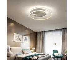 FCX-LIGHT Spirale Creativo LED Luce da soffitto Camera da Letto Plafoniera Moderno Minimalista Soffitto Lamp per Soggiorno Ristorante,Whitelight,46CM