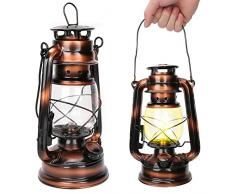 BORDSTRACT Lampada Lanterna Vintage, Lampada ad Olio Decorativa in Ferro retrò, Lanterna a Sospensione in Stile Antico, per Bar, Pub, Club, Decorazione della casa