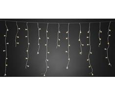 Konstsmide LED nevischio, 200 Globes bianca calda, diodi, 24 V trasformatore esterno, cavo trasparente/3672 – 103