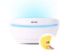 Duronic FKWS18 Insetticida per zanzare 18 W | Trappola per zanzare elettrica | Lampada Antizanzare con schede di colla | Dotata di luce UV | Per interni ed esterni | Mosche Falene Insetti