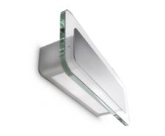 Philips Optimist Lampada da Parete, Alluminio e Vetro, Lampadina 12 W Inclusa