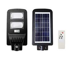 Faro led lampione stradale 60w pannello solare crepuscolare telecomando FO-5960