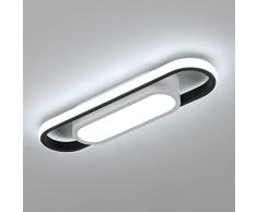 Riserva Plafoniera LED Moderna, 24W Lampada da soffitto in Acrilico, Luce Bianco Freddo 6500K Plafoniera Rettangolare, per Corridoio Balcone Camera da Letto Soggiorno Garage, L40*W12cm