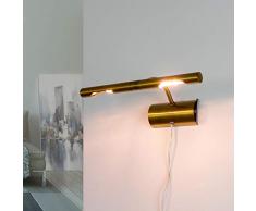 Applique interna Picture light design classico luce per quadri bronzo 2xG9 con spina ideale per parete cornice in camera da letto salotto