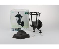 Ranex RA-CLAS5000030 Montante Classico Lampada da Parete in Ghisa, Nero
