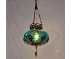 Zhang Yan ZYY * Lampadario Singolo Stile Europeo mediterraneo, Lampada del candeliere della Barra della Lampada della Barra della Lampada della Luce di entrata della Boemia del Marocco, 60w