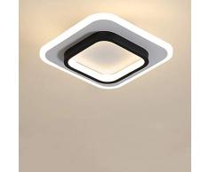 Goeco Plafoniera LED Soffitto Moderno, Lampada da Soffitto 20W 2300LM, Quadrata Plafoniera per Corridoio Balcone Camera da letto, 3000K / 4500K / 6500K, Diametro 24cm