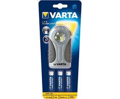 Varta 16647101421 Torcia LED Silver Light, 3 AAA