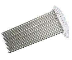 16x point-garden fiaccola da giardino in acciaio inox, 114 cm