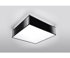 Sollux Lighting Horus 35 - Plafoniera, in PVC, colore: Nero
