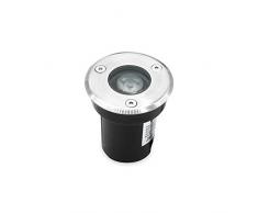 LineteckLED -F83-1x3W- Faretto Segnapasso Led 3W Calpestabile da Incasso Rotondo Bianco Freddo