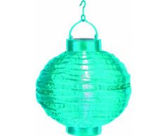 Best Season 477-17 - Lampioncino a energia solare, a 1 LED bianco freddo, Ã 20 cm, colore: Azzurro