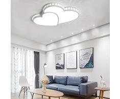 Bambini Camera Lampada da Soffitto LED Lampada da Camera da Letto Lampada da Soggiorno Chic Amore a Forma Cuore Plafoniera Paralume in Cristallo Acrilico Luce Bianca Facile da Installare e Utilizzare