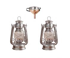 Lampade ad Olio 2 Pcs: Lampade a Lanterna Applique da Parete Interno Vintage Hurricane Lanterne, Petroleum Lanterna Lanterna a Olio Retrò, Lanterna a Olio Retrò per Casa, Giardino, Campeggio