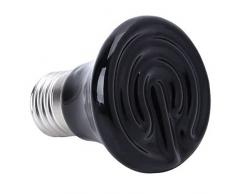 Tamkyo Hot 100W E27 Lampada Riscaldante per Animali Domestici Lampada Nera un Infrarossi con Emettitore di Calore nel Ceramica Lampadina per Animali Domestici Lampada per Rettili 220-230V