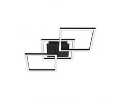 Briloner Leuchten - Lampada da soffitto a LED girevole, dimmerabile, 36 Watt, 2.600 lumen, 3.000 Kelvin, nero, 763 x 368 x 73 mm (L x P x A)