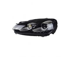 Fari Anteriori Per VW Per Golf 6 R20 2009-2012 LED Headlight LED DRL Hid Head Lamp Angel Eye Bi Xenon Beam Per Styling Faro Anteriore Paralume Fanale (Misurare : Headlight No Bulb)