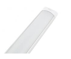 PLAFONIERA LED 30W WATT LUCE FREDDA 90CM SLIM SMD SOFFITTO 220V LAMPADA SILVER