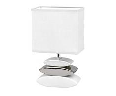 Honsel 53581 Lampada da tavolo Liner, Bianco, metallo