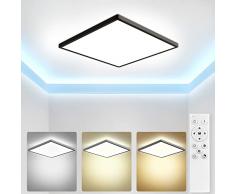 OTREN Plafoniera LED Soffitto Dimmerabile, 36W 3240LM Lampada da Soffitto con Telecomando, IP44 Impermeabile Luce per Bagno Camera da Letto Soggiorno Corridoio Ufficio, 30CM, 3000K-6500K