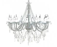 Lampadario classico vetro 1600 cristalli, a sospensione